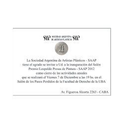 2012- Salón Premio Leopoldo Presas - SAAP