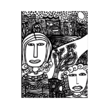 Las madres e hijas recorriendo la ciudad