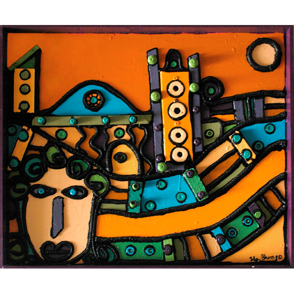 Las torres de la ciudad y la mujer