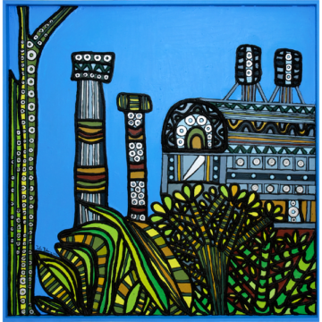 La fábrica desde el barrio