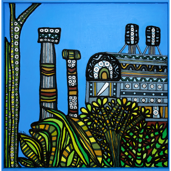 La fábrica desde el barrio