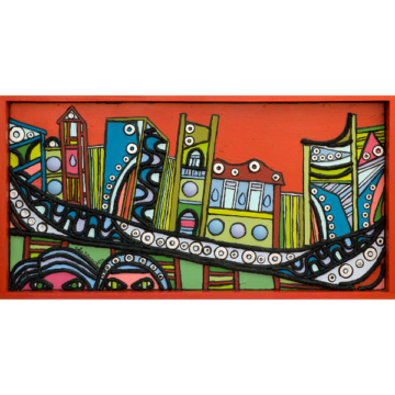 La gran ciudad mirada desde el río