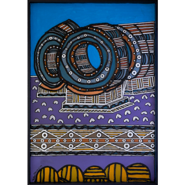 Las bobinas y los trabajadores en la fábrica de acero