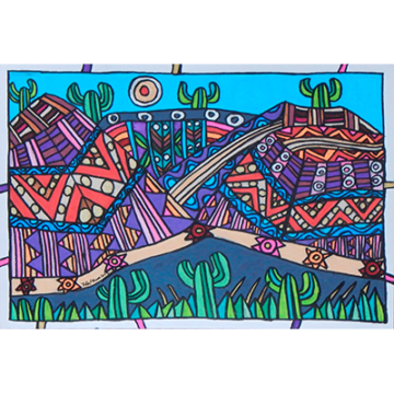 La cordillera de los  Andes en el Norte argentino