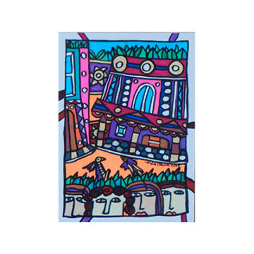 Las amigas, los pájaros en la ciudad latina