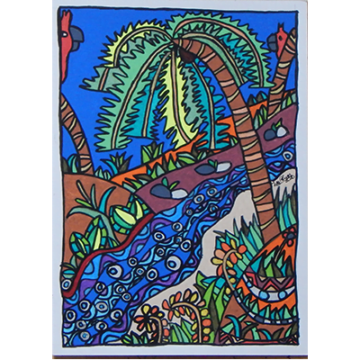 El río y la vegetación