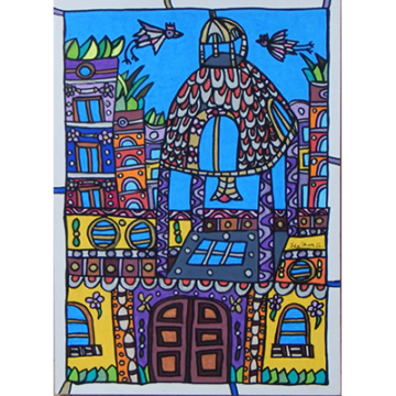 El campanario de la ciudad