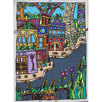 Las diferentes personas en la calle